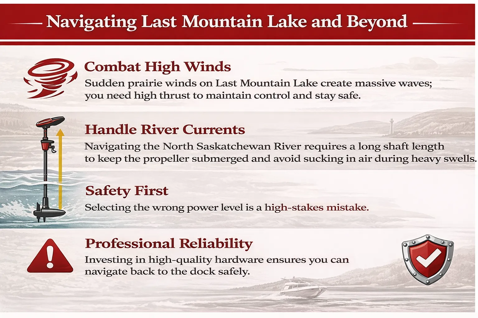Navigating last Mountain Lake and Beyond
