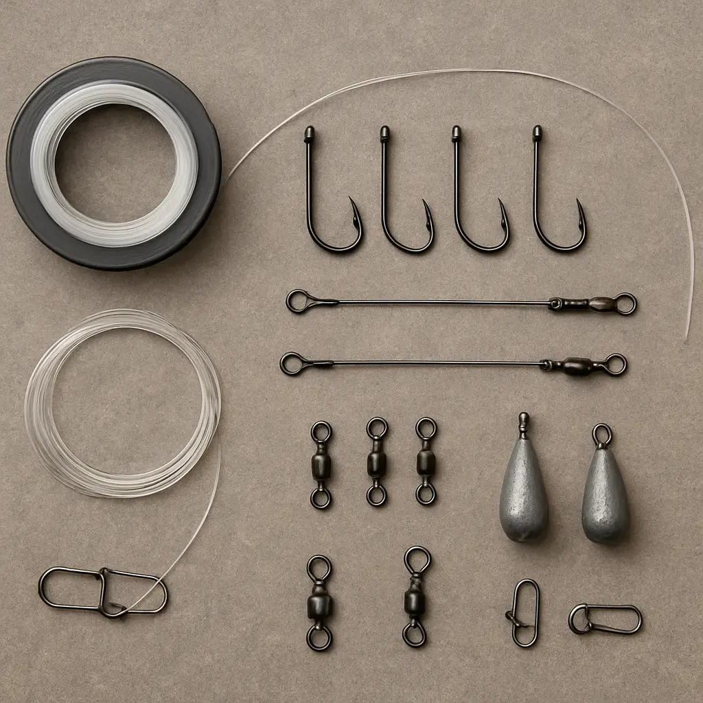 Fishing hooks with line leaders swivels and terminal tackle in Canada