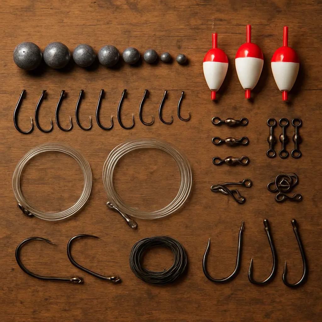 Fishing weights hooks leaders and terminal tackle for Canadian freshwater fishing